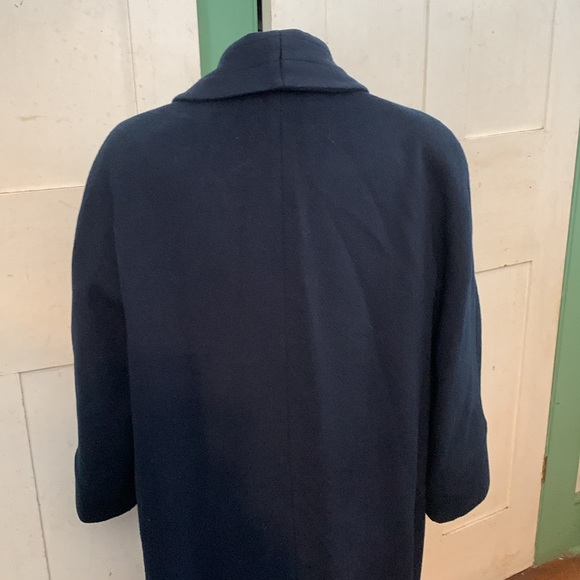 Vintage Alorna Petites Navy Blue Reefer-style Coat - Picture 9 of 17
